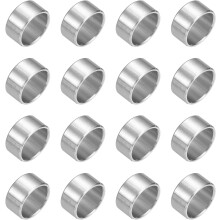 16Pcs 304 Stainless Steel Spacer 1/2" OD x 3/8" ID x 1/4" Length(12x10x7mm) Screw Standoff Bushing Plain Finish Unthreaded Round Metal Spacer for M10