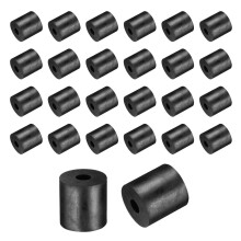 36 Pcs Rubber Spacers 25mm OD x 8mm ID x 25mm Height Round Anti Vibration Spacer Rubber Bushing Grommets