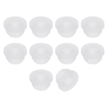 15Pcs Rubber Grommets 7.5mm Drill Hole, 5mm ID Hole Top Hat Grommet Silicone Rubber Hole Plug Gasket Wires Protection for Wiring Automotive, Clear
