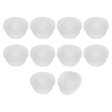 10Pcs Rubber Grommets 9mm Drill Hole, 6.2mm ID Hole Top Hat Grommet Silicone Rubber Hole Plug Gasket Wires Protection for Wiring Automotive, Clear