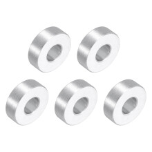 5Pcs Aluminum Spacers, 3/4" OD x 5/16" ID x 1/4"L Screw Standoff Brushed Finish Unthreaded Metal Round Spacer, Unthreaded Standoff Bushing for M8 Scre
