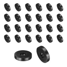 60 Pcs Rubber Spacers 20mm OD x 7mm ID x 4mm Height Round Anti Vibration Spacer Rubber Bushing Grommets