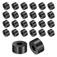 60 Pcs Rubber Spacers 15mm OD x 6mm ID x 8mm Height Round Anti Vibration Spacer Rubber Bushing Grommets