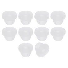 10Pcs Rubber Grommets 5.5mm Drill Hole, 3mm ID Hole Top Hat Grommet Silicone Rubber Hole Plug Gasket Wires Protection for Wiring Automotive, Clear
