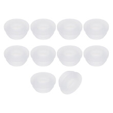 10Pcs Rubber Grommets 11mm Drill Hole, 8mm ID Hole Top Hat Grommet Silicone Rubber Hole Plug Gasket Wires Protection for Wiring Automotive, Clear