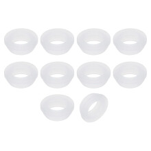 10Pcs Rubber Grommets 19mm Drill Hole, 15mm ID Hole Top Hat Grommet Silicone Rubber Hole Plug Gasket Wires Protection for Wiring Automotive, Clear