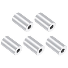 5Pcs Aluminum Spacers, 3/4" OD x 5/16" ID x 1-5/16"L Screw Standoff Brushed Finish Unthreaded Metal Round Spacer, Unthreaded Standoff Bushing for M8 S