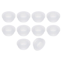 10Pcs Rubber Grommets 11.5mm Drill Hole, 8.5mm ID Hole Top Hat Grommet Silicone Rubber Hole Plug Gasket Wires Protection for Wiring Automotive, Clear
