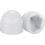 Plastic Dome Nut Protection Cap Covers, M10 Nut Cover White 50pcs 1