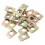 30pcs M10 Half Moon Nuts Washers, Iron Solid Half Moon Lock Washer, Spacer Connector Hardware Fittings, Bronze 1