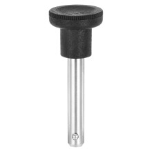 10x45mm Quick Release Pins with Round Knob, Chrome-Plated Carbon Steel Marine Hardware for Marine Mountain Seat, Ship Outfitting, Shipbuilding, Silver