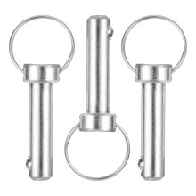 3Pcs 10mmx30mm Quick Release Pins, Carbon Steel Marine Hardware for Marine Mountain Seat, Ship Outfitting, Shipbuilding, Blue White