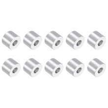 10Pcs Aluminum Spacers, 3/4" OD x 5/16" ID x 9/16"L Screw Standoff Brushed Finish Unthreaded Metal Round Spacer, Unthreaded Standoff Bushing for M8 Sc