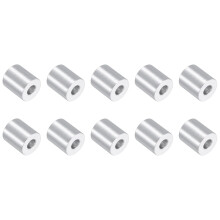 10Pcs Aluminum Spacers, 3/4" OD x 5/16" ID x 7/8"L Screw Standoff Brushed Finish Unthreaded Metal Round Spacer, Unthreaded Standoff Bushing for M8 Scr