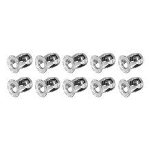 10Pcs M8x22mm Jack Nuts, 304 Stainless Steel Threaded Insert Petal Nuts, Multi-Grip Expansion Rivet Nut Fasteners for Hollow Wall Iron Skin Line Use i