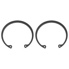2Pcs 2-7/8" Internal Retaining Ring Circlip, 65 Mn Spring Steel Internal Circlip Snap Rings C-Clips for Grooved Shafts Studs, Black