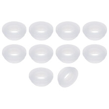 10Pcs Rubber Grommets 18mm Drill Hole, 14mm ID Hole Top Hat Grommet Silicone Rubber Hole Plug Gasket Wires Protection for Wiring Automotive, Clear