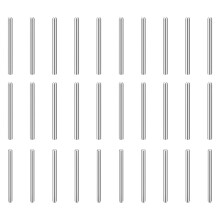 30Pcs 3.5mm x 45mm Dowel Pins, 304 Stainless Steel Cylindrical Round Head Shelves Support Pegs Locating Pin for Bookshelf Cabinet Furniture Component,