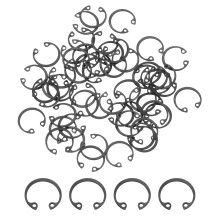 50Pcs 5/16" Internal Retaining Ring Circlip, 65 Mn Spring Steel Internal Circlip Snap Rings C-Clips for Grooved Shaft Studs, Black
