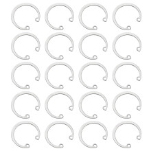 25Pcs 26mm Internal Retaining Ring Circlip, 304 Stainless Steel Internal Circlip Snap Rings C-Clips GB893 for Grooved Shafts Studs, Silver Tone