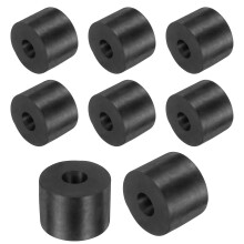 8 Pcs Rubber Spacers 50mm OD x 18mm ID x 35mm Height Round Anti Vibration Spacer Rubber Bushing Grommets