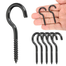 6Pcs Screw Hooks Eyes, M4x50mm 304 Stainless Steel Heavy Duty Eye Bolts Screw, Self Tapping Eye Bolts Open-End Indoor & Outdoor for Hanging Artwork, B