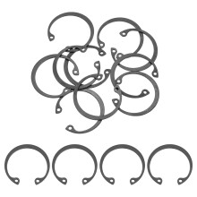 10Pcs 1-1/4" Internal Retaining Ring Circlip, 65 Mn Spring Steel Internal Circlip Snap Rings C-Clips for Grooved Shaft Studs, Black