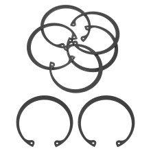 5Pcs 2-3/8" Internal Retaining Ring Circlip, 65 Mn Spring Steel Internal Circlip Snap Rings C-Clips for Grooved Shaft Studs, Black