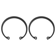 2Pcs 2-9/16" Internal Retaining Ring Circlip, 65 Mn Spring Steel Internal Circlip Snap Rings C-Clips for Grooved Shafts Studs, Black
