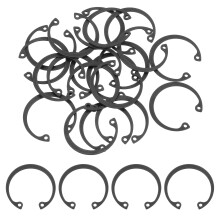 20Pcs 1" Internal Retaining Ring Circlip, 65 Mn Spring Steel Internal Circlip Snap Rings C-Clips for Grooved Shaft Studs, Black