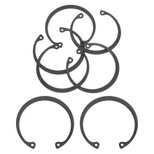 5Pcs 2" Internal Retaining Ring Circlip, 65 Mn Spring Steel Internal Circlip Snap Rings C-Clips for Grooved Shaft Studs, Black