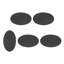 5Pcs Rubber Solid Discs Washers, 80mm OD x 1.5mm Thick Anti Slip Bumper Pads Non-Adhesive Rubber Spacers Flat Round Gasket Pad for Furniture Appliance