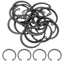 20Pcs 1-13/32" (36mm) Internal Retaining Ring Circlip, 65 Mn Spring Steel Internal Circlip Snap Rings C-Clips for Grooved Shafts Studs, Black