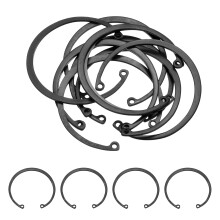 10Pcs 2-7/16" (62mm) Internal Retaining Ring Circlip, 65 Mn Spring Steel Internal Circlip Snap Rings C-Clips for Grooved Shafts Studs, Black