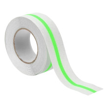 2 Inch x 32.8 ft Anti Slip Traction Tape, Clear Grip Tape with Dark Green Glow, Waterproof Non Skid Strips for Indoor or Outdoor Stairs Steps, and Oth