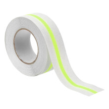 2 Inch x 32.8 ft Anti Slip Traction Tape, Clear Grip Tape with Green Glow, Waterproof Non Skid Strips for Indoor or Outdoor Stairs Steps, and Other Sm