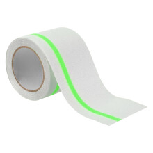 4 Inch x 16.4 ft Anti Slip Traction Tape, Clear Grip Tape with Dark Green Glow, Waterproof Non Skid Strips for Indoor or Outdoor Stairs Steps, and Oth
