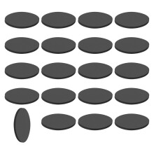20Pcs Rubber Solid Discs Washers, 22mm OD x 1mm Thick Anti Slip Bumper Pads Non-Adhesive Rubber Spacers Flat Round Gasket Pad for Furniture Appliances