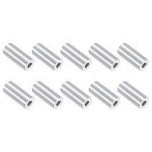 10Pcs Aluminum Spacers, 3/4" OD x 5/16" ID x 1-3/4"L Screw Standoff Brushed Finish Unthreaded Metal Round Spacer, Unthreaded Standoff Bushing for M8 S