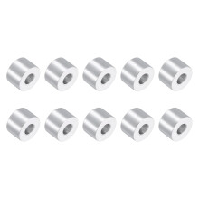10Pcs Aluminum Spacers, 3/4" OD x 5/16" ID x 1/2" L Screw Standoff Brushed Finish Unthreaded Metal Round Spacer, Unthreaded Standoff Bushing for M8 Sc