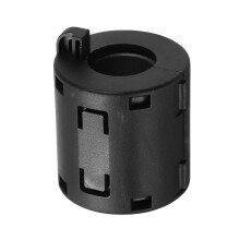 Ferrite Filter Ring Core RFI EMI Noise Suppression Cable Clip ID 16mm 0.63Inch Buckle-Type Cylindrical for Electronic Devices, Industry, Black
