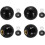4Pcs Threaded Ball Knobs, M5 x 20mm Phenolic Plastic Thread Ball Handles Balls Nuts Knob Caps Nut Balls with Threaded Insert for Machine Lever Handle 1