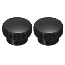 2Pcs Knurled Thumb Nuts, M8 x 40mm Clamping Nuts Round Knobs Fasteners Copper Core Lock Nut for 3D Printer Parts, Machine Tools(Black)