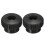 2Pcs Knurled Thumb Nuts, M10 x 40mm Clamping Nuts Through Hole Round Knobs Fasteners Copper Core Lock Nut for 3D Printer Parts, Machine Tools(Black) 1