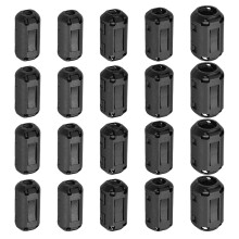 25 Pcs Ferrite Filter Ring Core RFI EMI Noise Suppression Cable Clip ID 3/5/7/9/13mm 0.12/0.2/0.28/0.35/0.51Inch Regular Styles for Electronic Devices