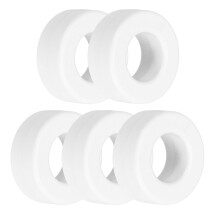 5 Pcs Toroid Ferrite Core RFI EMI Noise Suppression Cable Clip ID 16.5mm 0.6inch Nanocrystals for Electronic Devices, Industry, White