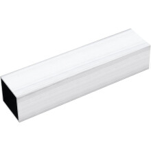 1 3/4" 6063 Square Aluminum Tube, 45mm x 45mm x 2mm Thickness 204mm/8" Aluminum Industrial Straight Tube, Seamless Metal Tubing for Construction DIY H