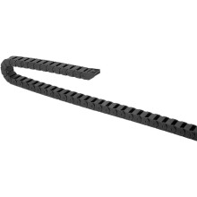 Drag Chain Cable Carrier Closed Type with End Connectors R28 15X20mm 1.5 Meter Plastic for Electrical CNC Router Machines Black