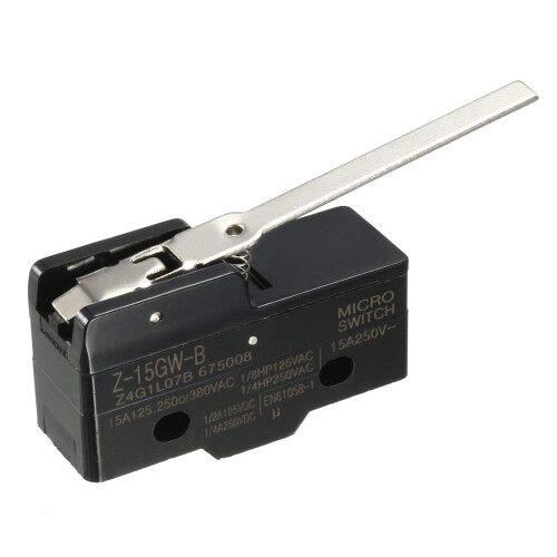Z-15GW-B 1NO + 1NC Long Hinge Lever Type Miniature Micro Switch