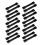 20pcs Horizontal Mounting PCB Circuit Board Slot Guide Rail Holder Bar Black 1